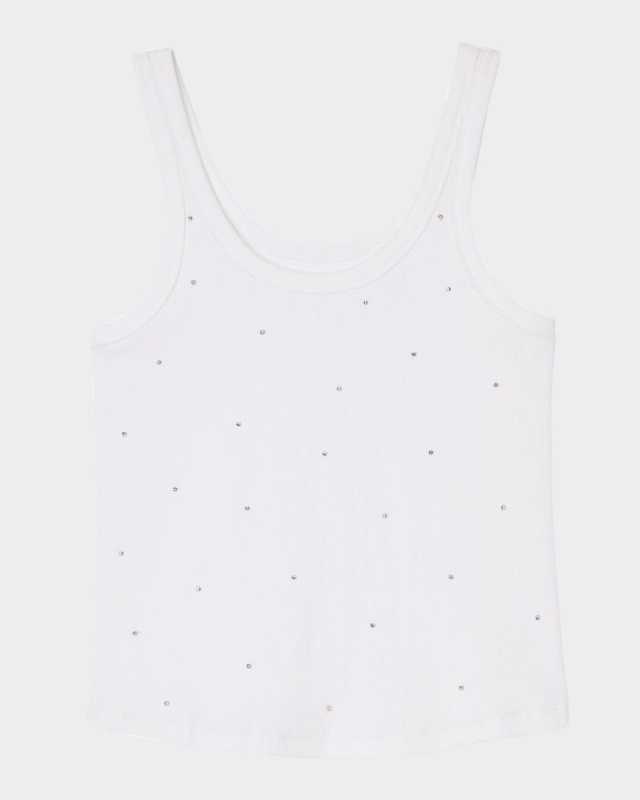 Astrale Embellished Jersey Tank Top